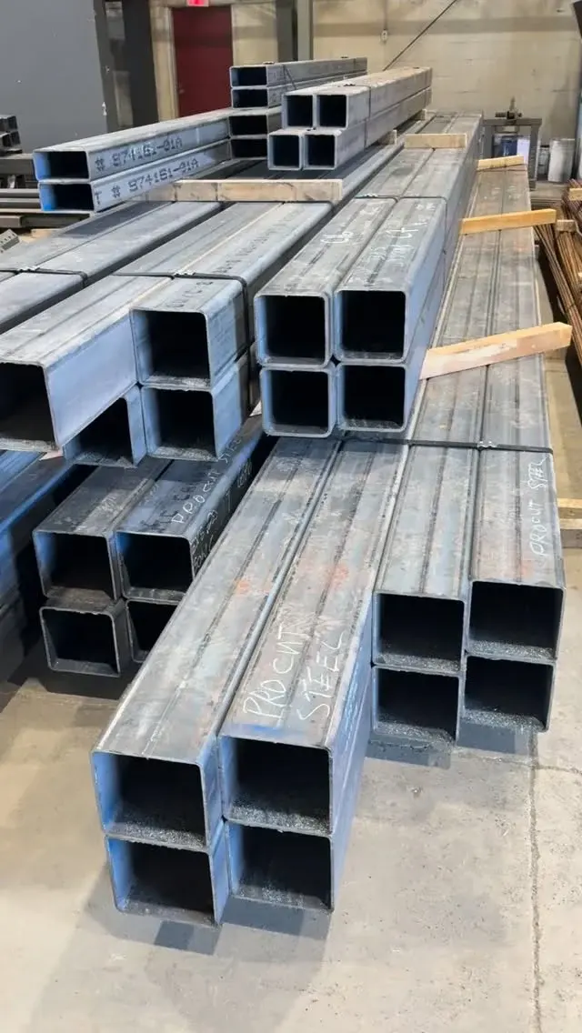 HSS steel tubing ready for fabrication